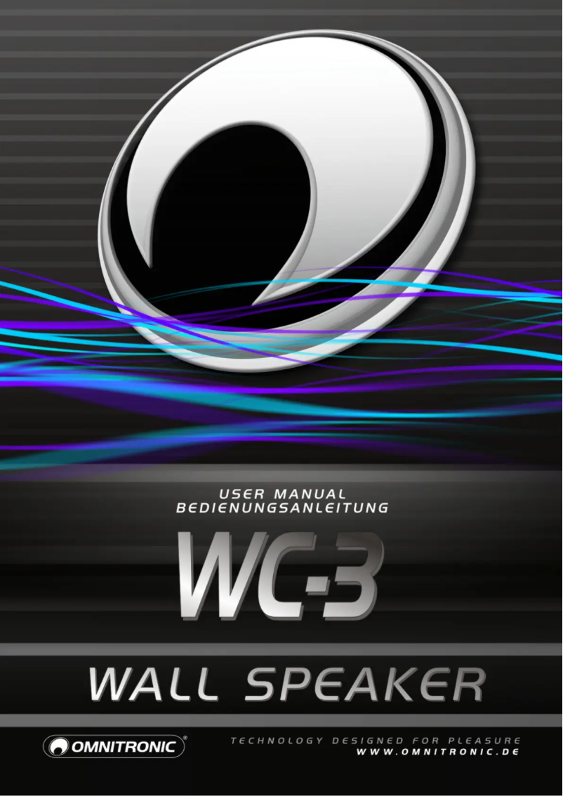 Page n°1 - Manuel utilisateur Omnitronic WC-3