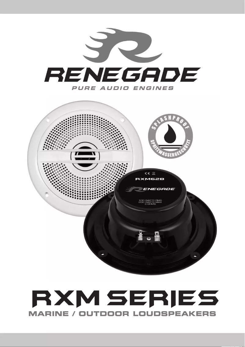Page n°1 - Manuel utilisateur Renegade RXM52W