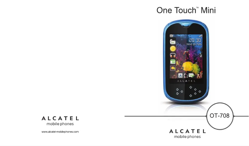 Image de la première page du manuel de l'appareil One Touch Mini