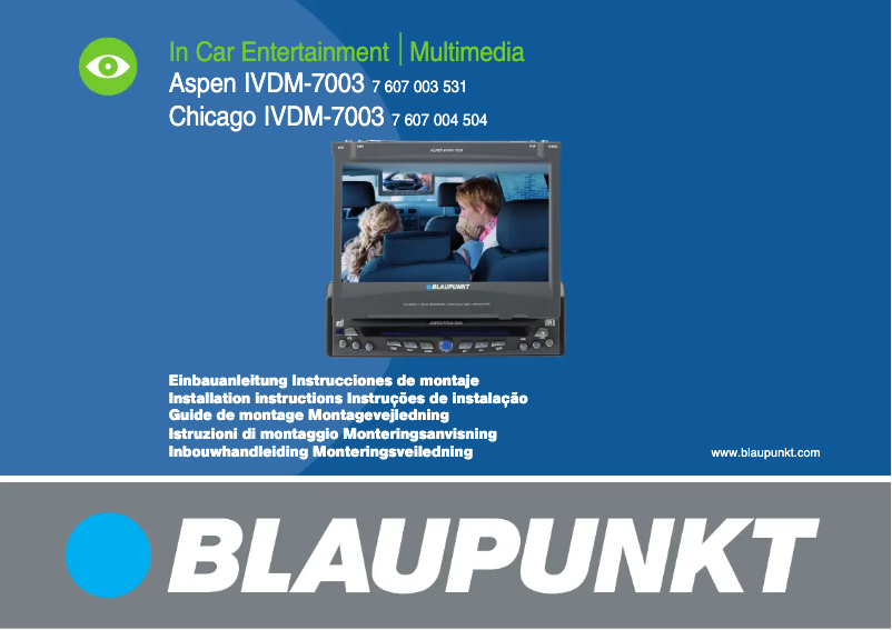 Página 1 del manual Manual de usuario Blaupunkt Chicago IVDM-7003