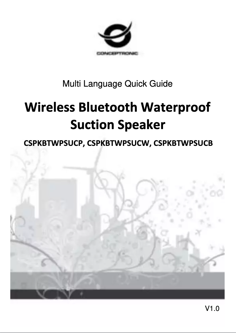 Page n°1 - Manuel utilisateur Conceptronic CSPKBTWPSUCW