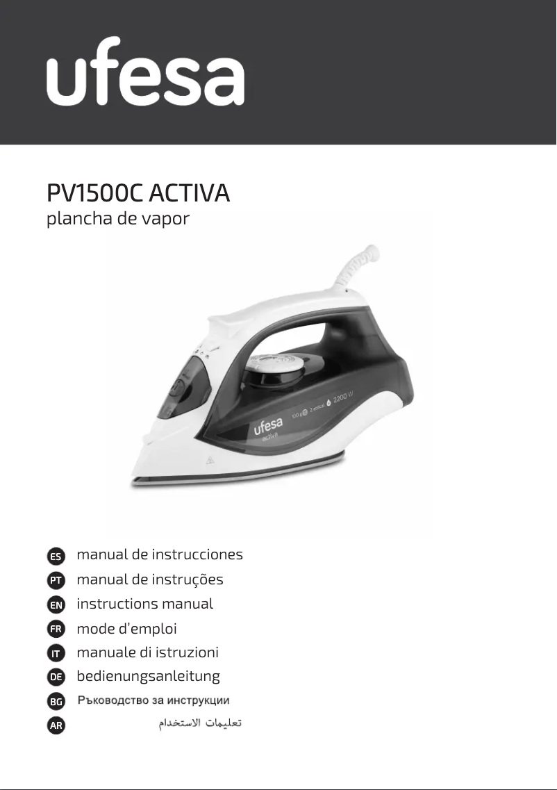Page 1 de la notice Manuel utilisateur Ufesa PV1500C