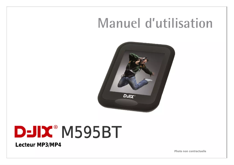 Image de la première page du manuel de l'appareil M595BT