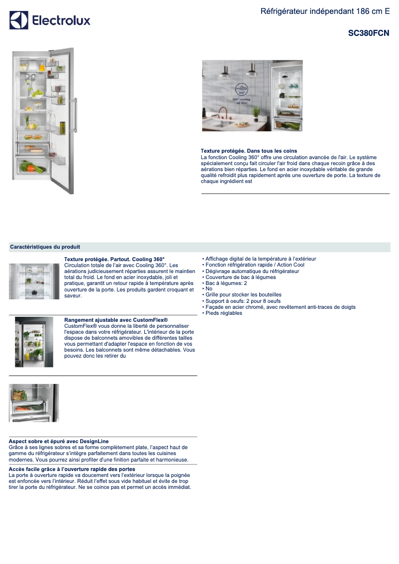 Image de la première page du manuel de l'appareil SC380FCN
