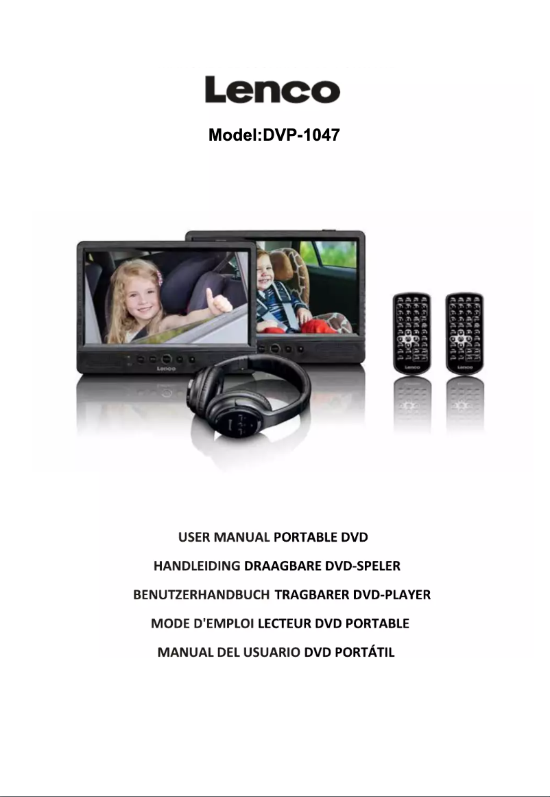 Page 1 de la notice Manuel utilisateur Lenco DVP-1047