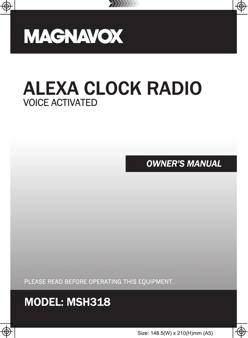 Page n°1 - Manuel utilisateur Magnavox MSH318
