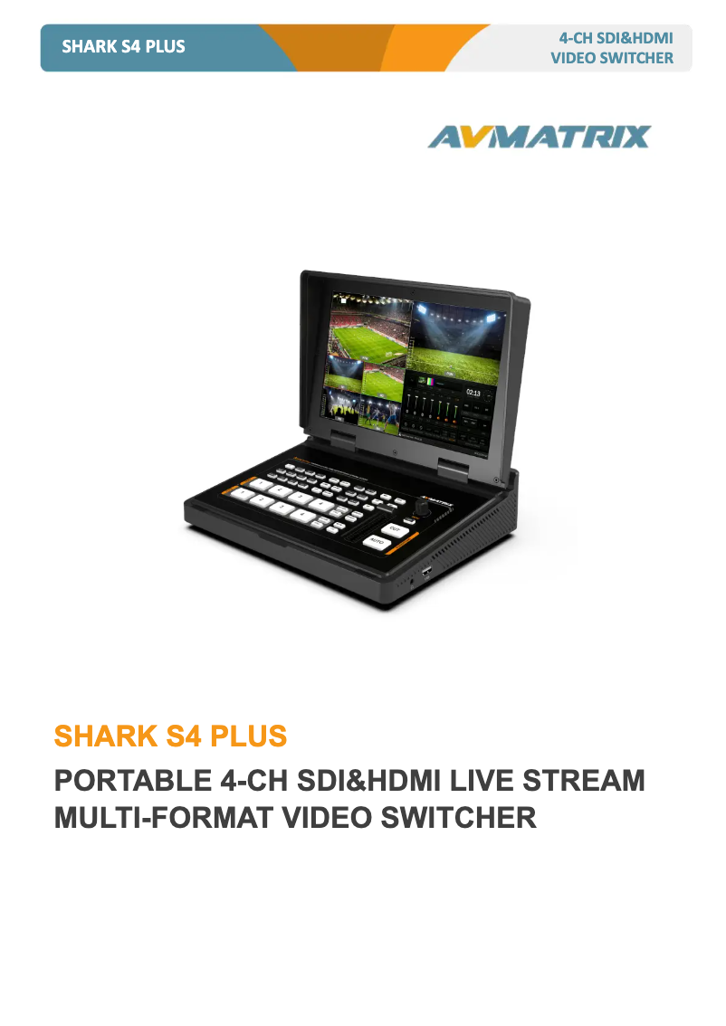 Página 1 del manual Manual de usuario AVMATRIX Shark S4 Plus