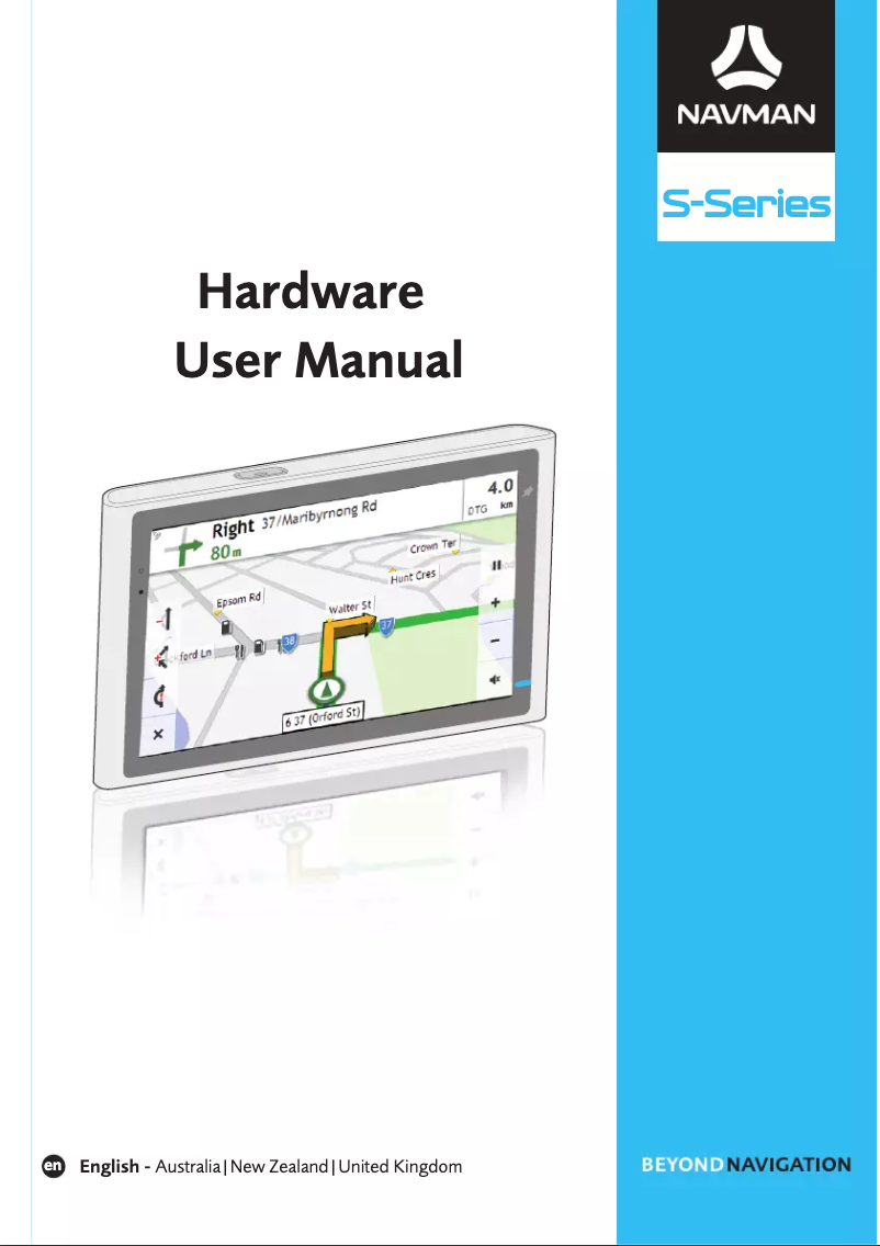 Page n°1 - Manuel utilisateur Navman S100
