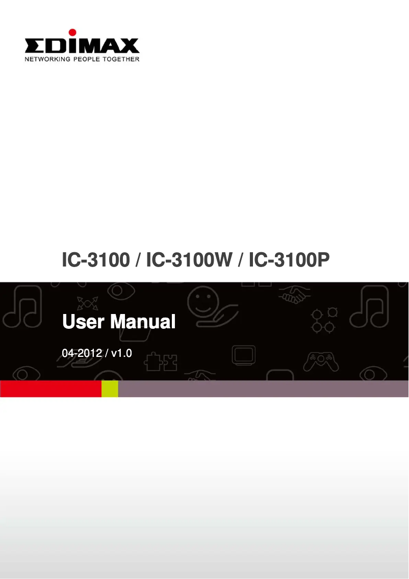Page n°1 - Manuel utilisateur Edimax IC-3100W