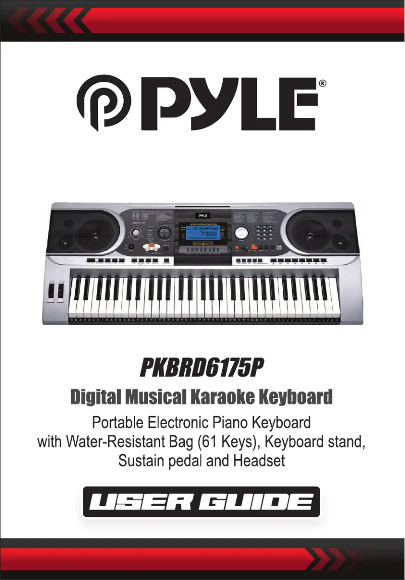 Image de la première page du manuel de l'appareil PKBRD6175P