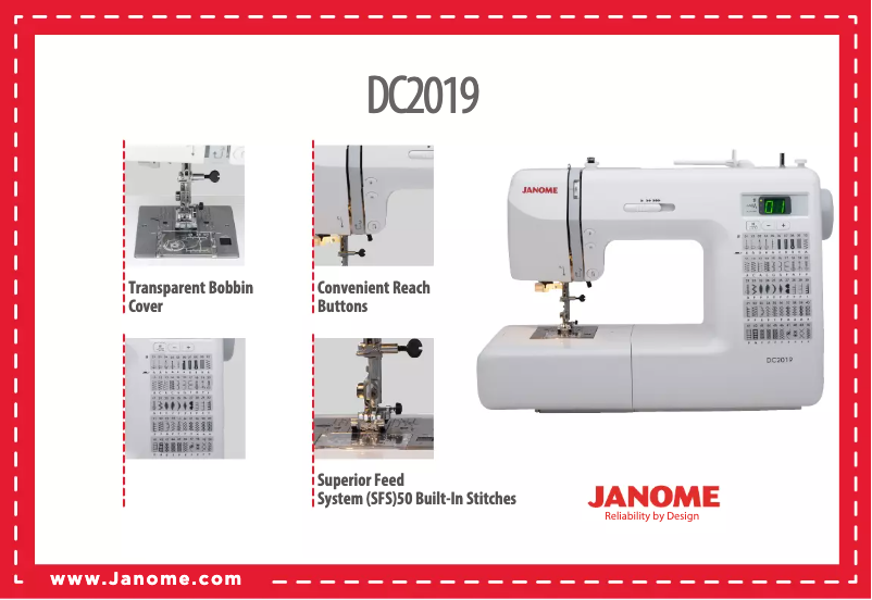 Image de la première page du manuel de l'appareil DC2019