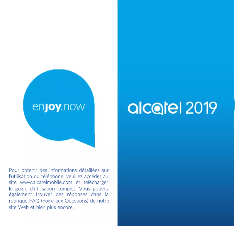 Page n°1 - Manuel utilisateur Alcatel 2019