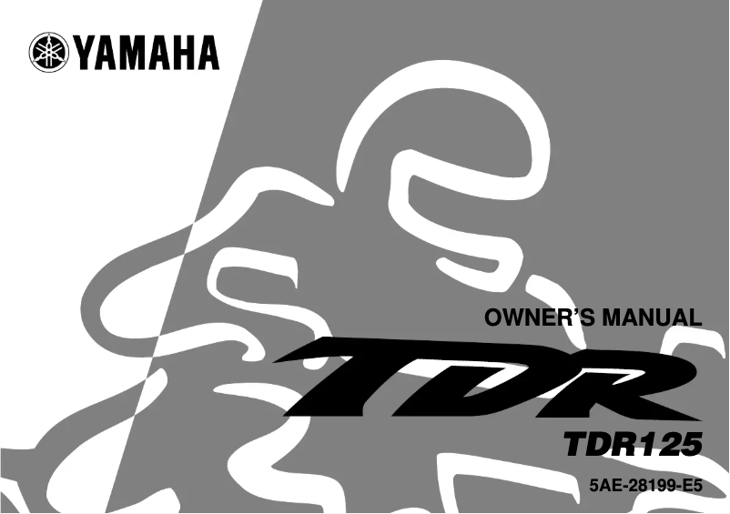 Page 1 de la notice Manuel utilisateur Yamaha TDR125