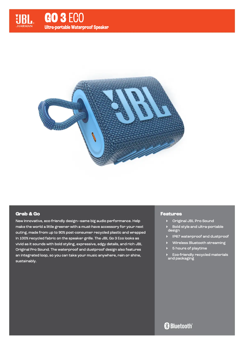 Image de la première page du manuel de l'appareil Go 3 Eco