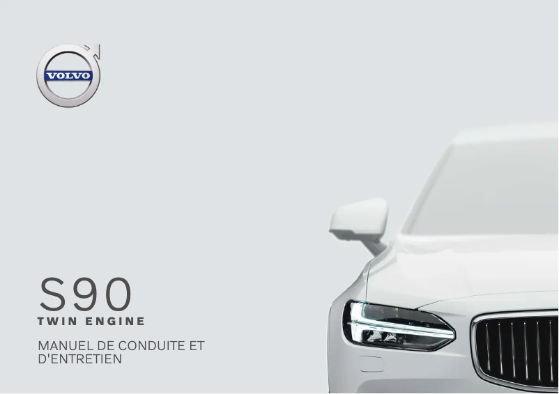 Page 1 de la notice Manuel utilisateur Volvo S90 twin engine (2020)