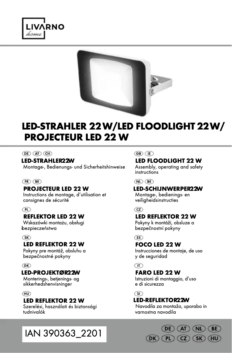 Image de la première page du manuel de l'appareil IAN 390363