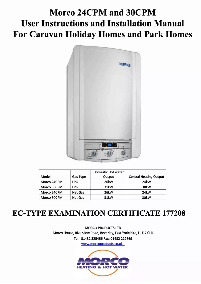 Imagen de la primera página del manual del dispositivo 24CPM