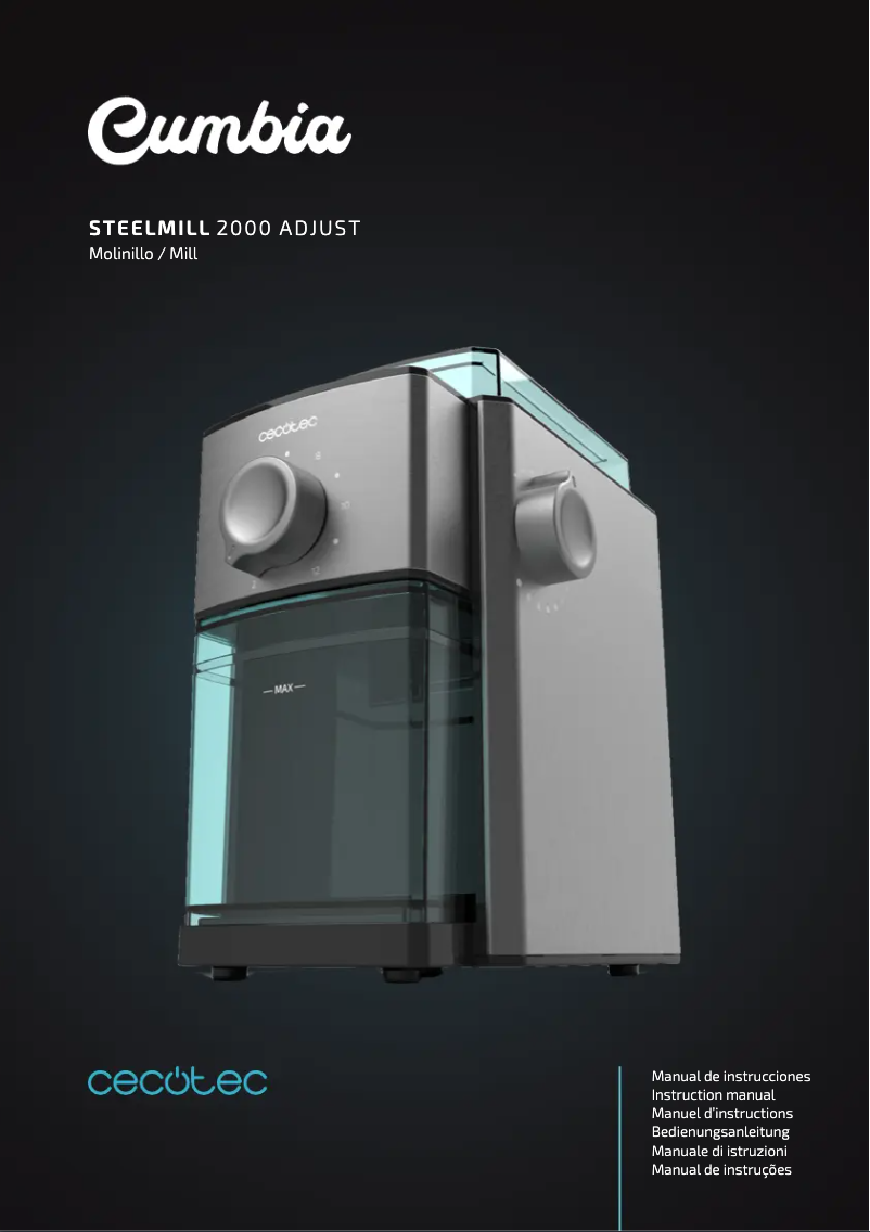 Image de la première page du manuel de l'appareil Cumbia SteelMill 2000 Adjust