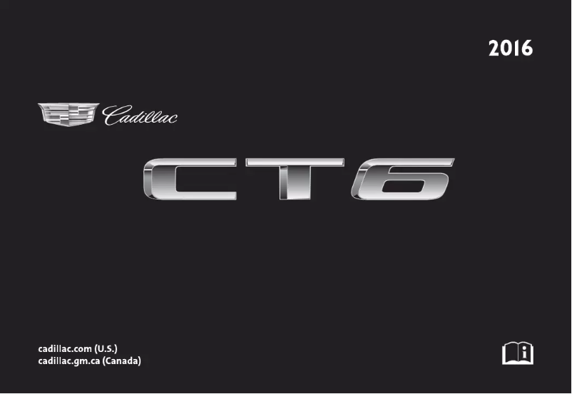 Page 1 de la notice Manuel utilisateur Cadillac CT6 Sedan (2016)