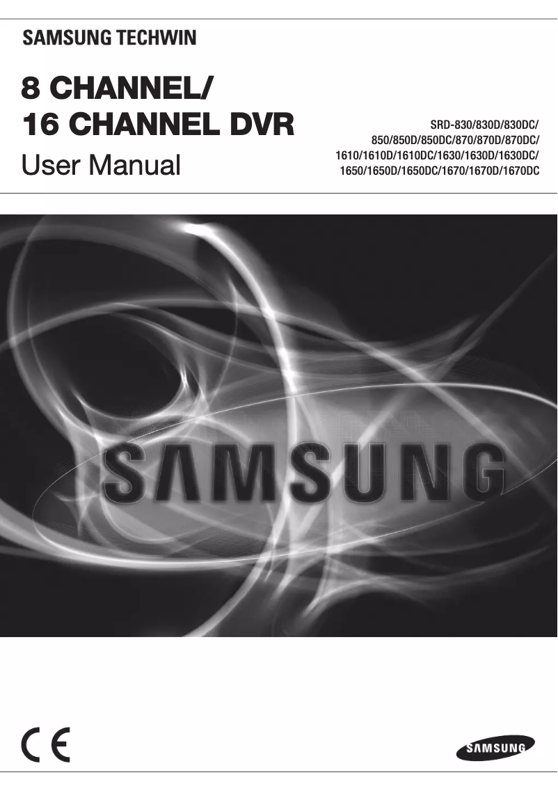 Image de la première page du manuel de l'appareil SRD-830D