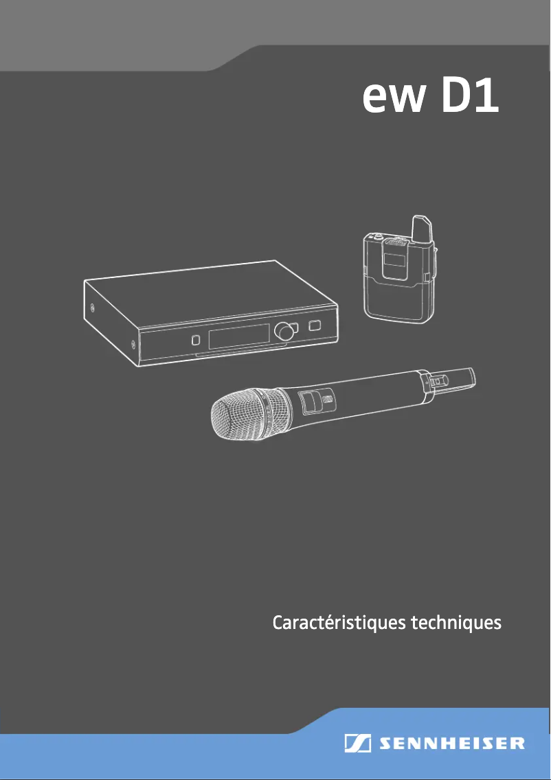 Page n°1 - Fiche technique Sennheiser SKM-S D1