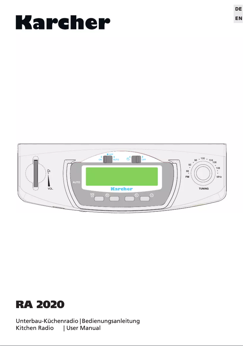 Página 1 del manual Manual de usuario Karcher Audio RA 2020