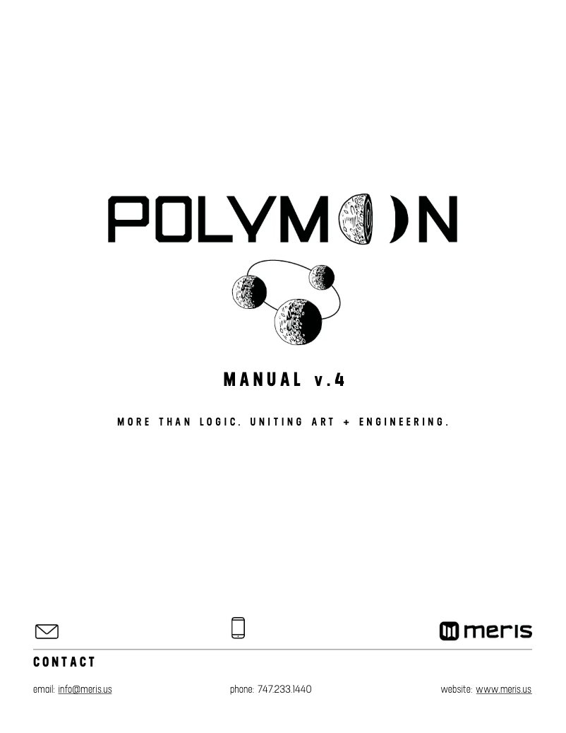 Página 1 del manual Manual de usuario Meris Polymoon
