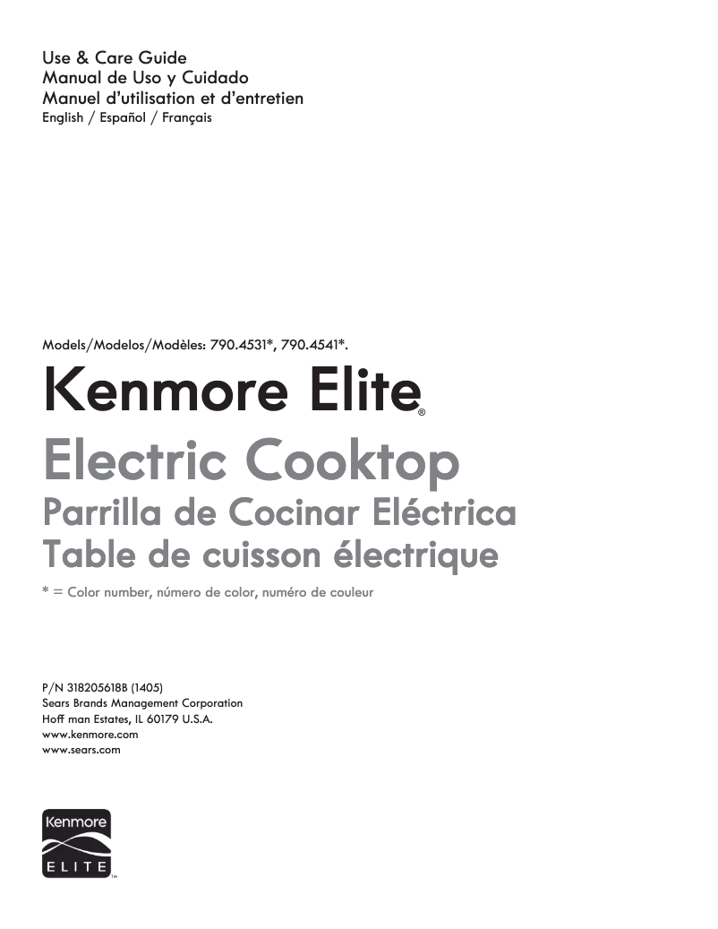 Page n°1 - Manuel utilisateur Kenmore 790.45419