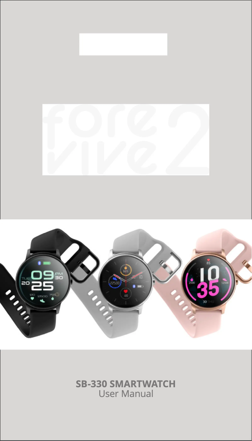 Page 1 de la notice Manuel utilisateur Forever Forevive 2 SB-330