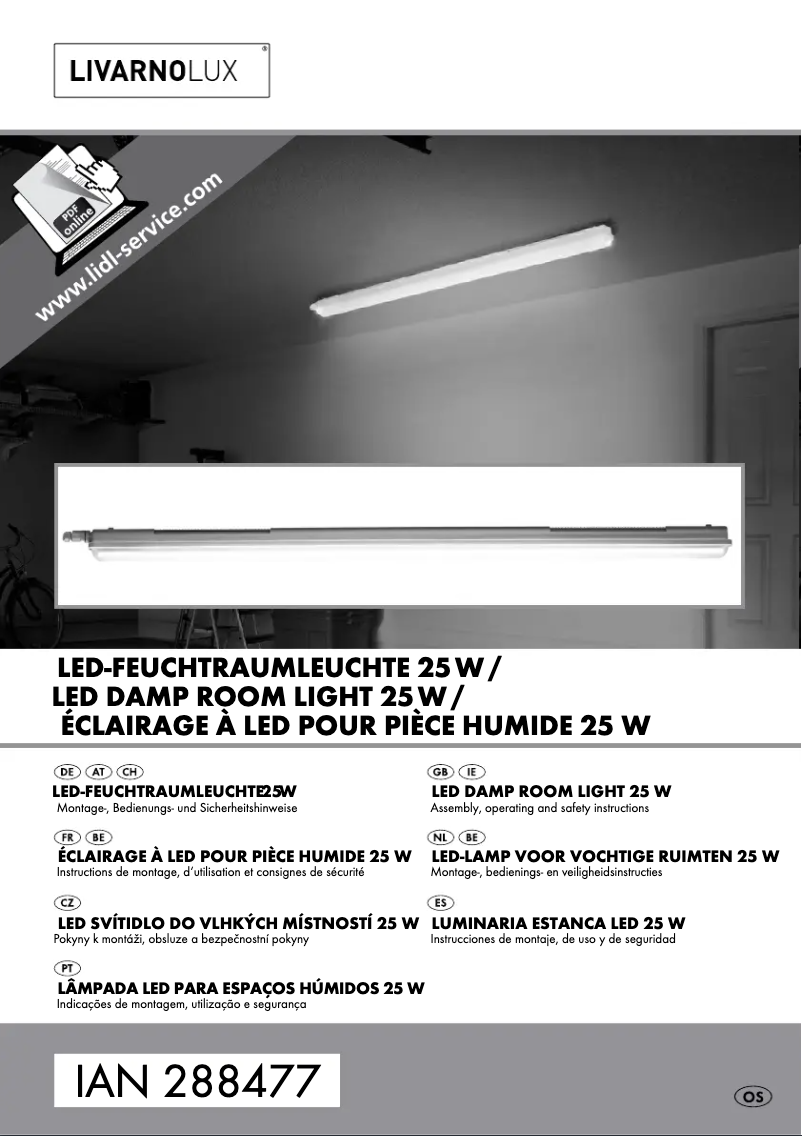 Page n°1 - Manuel utilisateur Livarno Lux IAN 279274