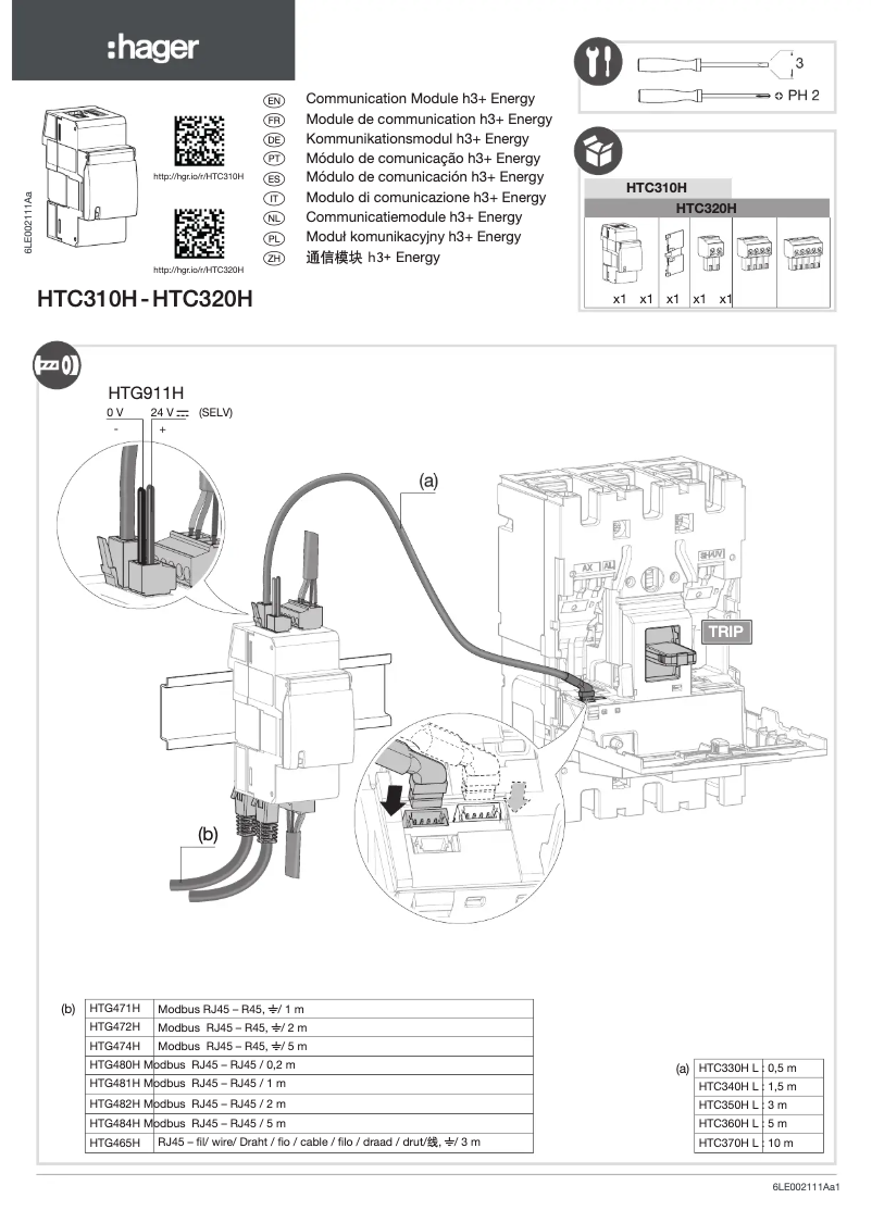 Page n°1 - Manuel utilisateur Hager HTG472H