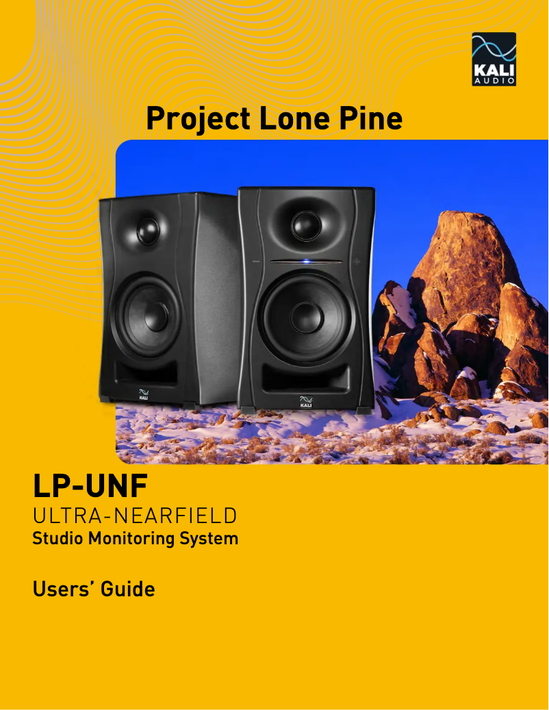 Page 1 de la notice Manuel utilisateur Kali Audio LP-UNF