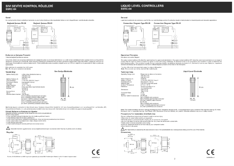Page n°1 - Guide de démarrage rapide ENTES SSRC-04