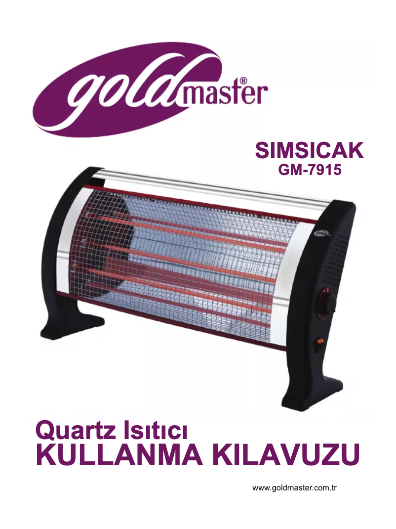 Page n°1 - Manuel utilisateur GoldMaster Simsicak GM-7915