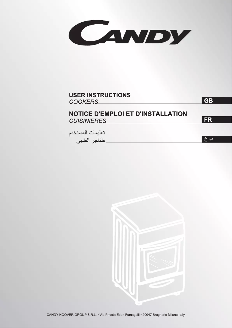 Page n°1 - Manuel utilisateur Candy CGG6521XCKD