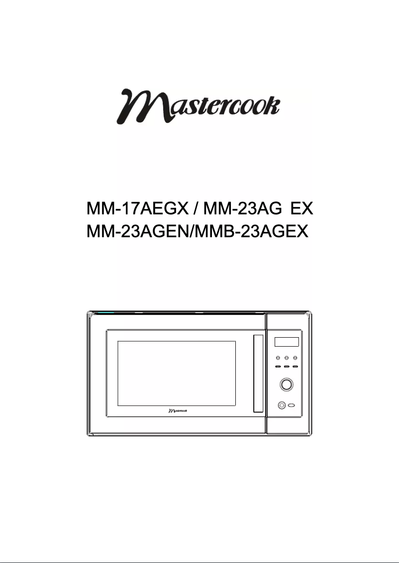 Page n°1 - Manuel utilisateur Mastercook MMB-23AGEX