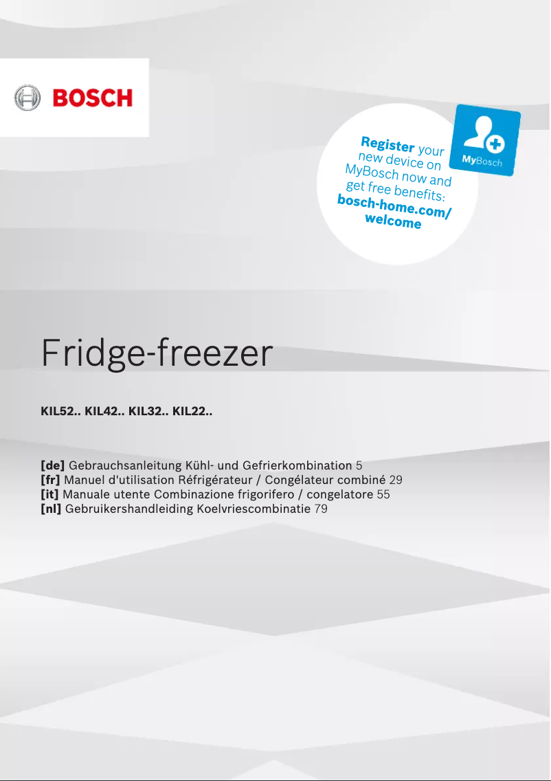 Página 1 del manual Manual de usuario Bosch KIL52SDE0