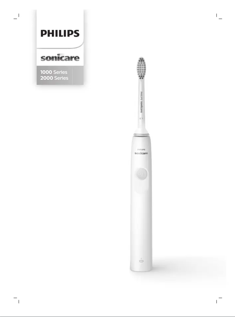 Page 1 of the manual User Manual Philips Sonicare 1000 Series HX3665