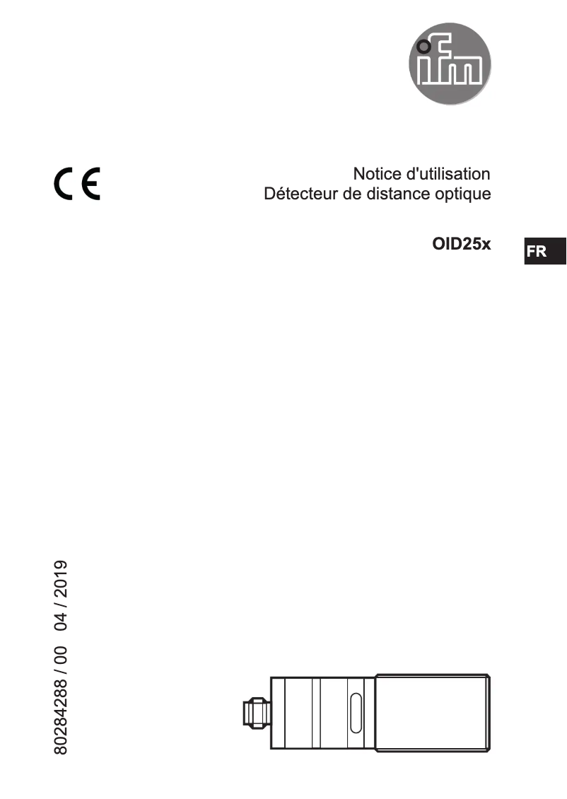 Image de la première page du manuel de l'appareil OID251