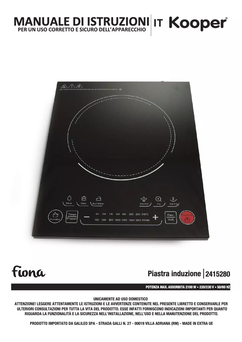 Image de la première page du manuel de l'appareil 2415280