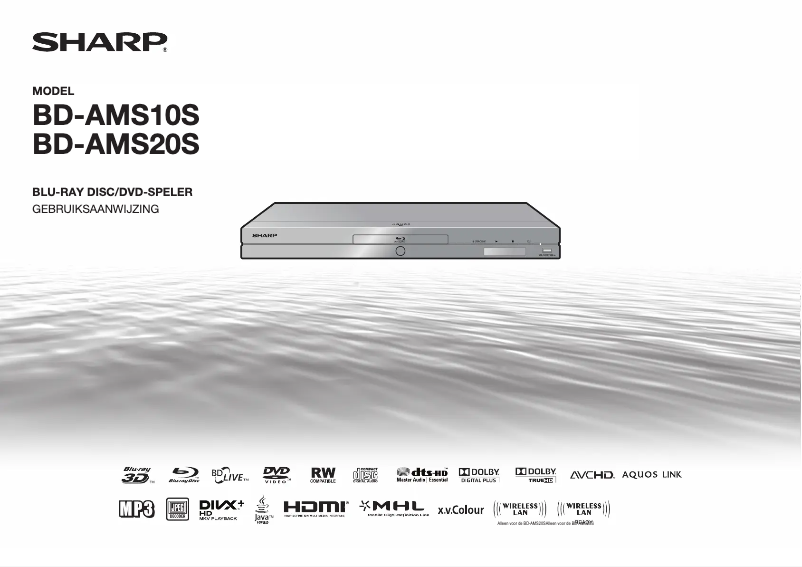 Page 1 de la notice Manuel utilisateur Sharp BD-AMS10S