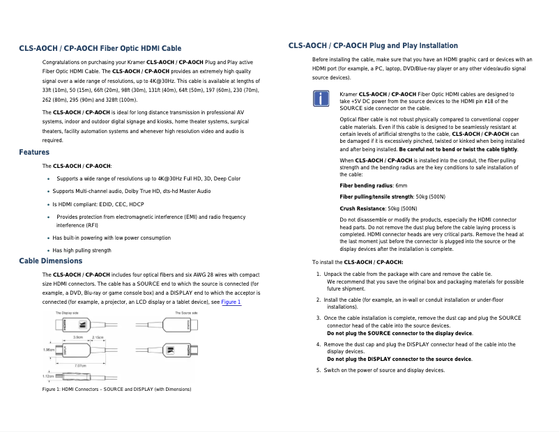 Imagen de la primera página del manual del dispositivo CP-AOCH-295