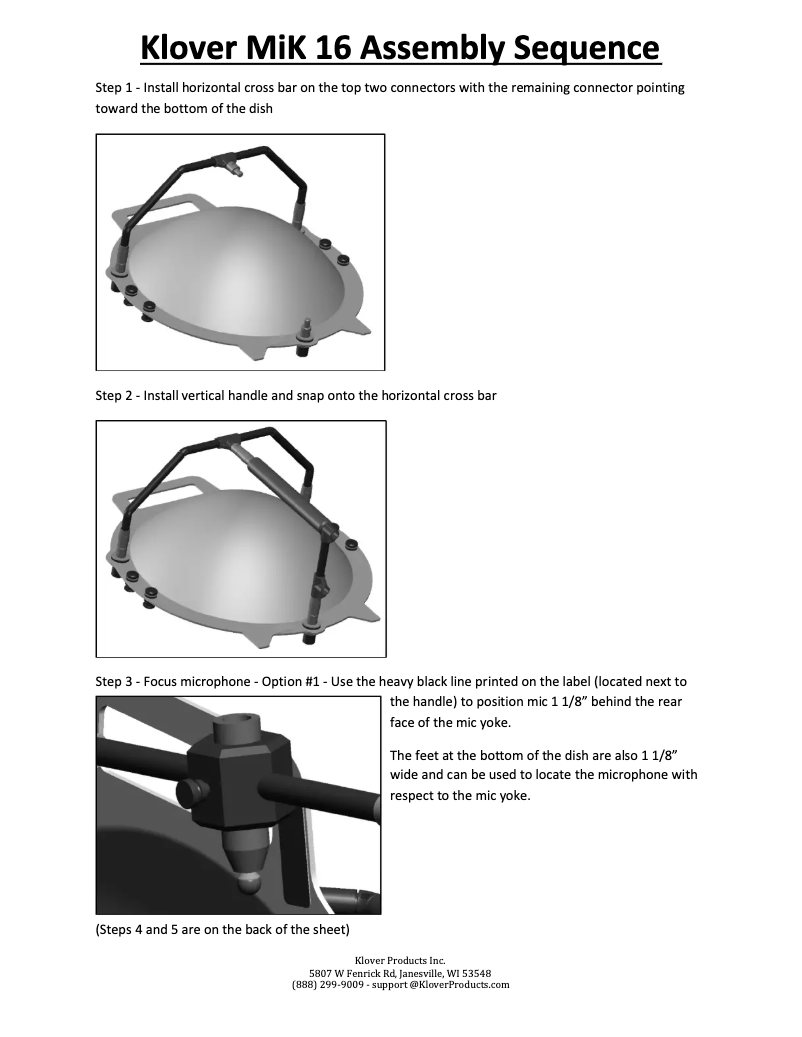 Página 1 del manual Manual de usuario Klover MiK 16