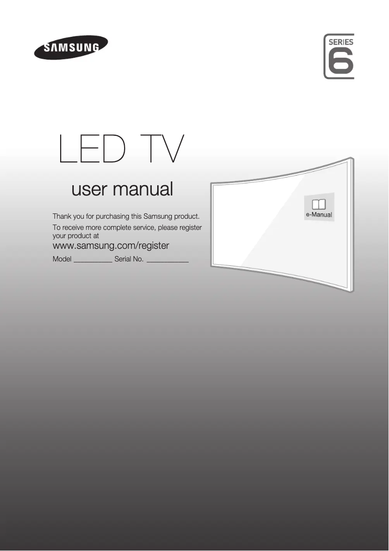 Image de la première page du manuel de l'appareil UE48J6300AW