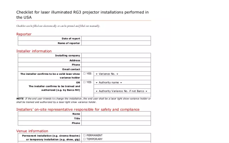 Page n°1 - Manuel utilisateur Barco DP4K-30L
