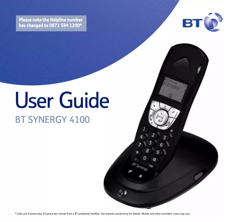 Página 1 del manual Manual de usuario British Telecom Synergy 4100