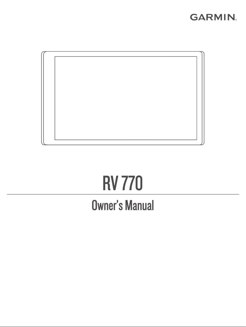 Image de la première page du manuel de l'appareil RV 770
