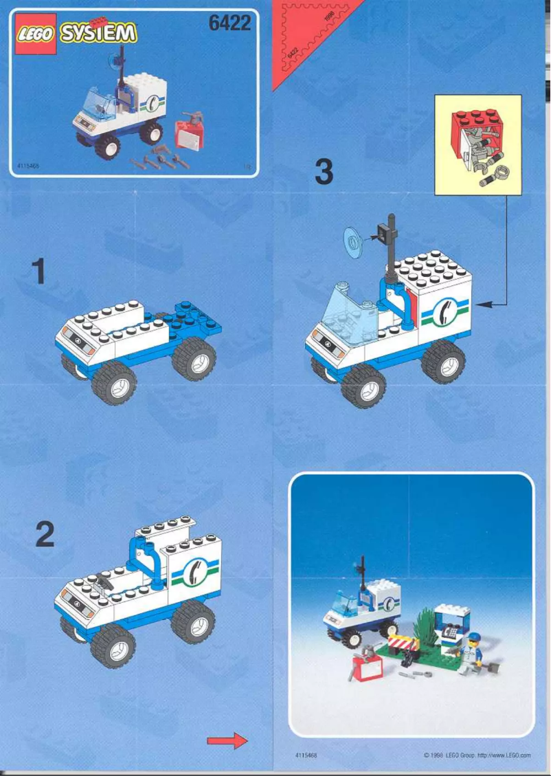 Page 1 de la notice Manuel utilisateur Lego City 6422