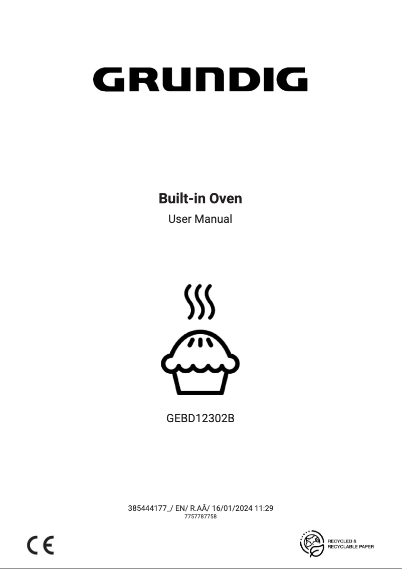 Page 1 de la notice Manuel utilisateur Grundig GEBD12302B