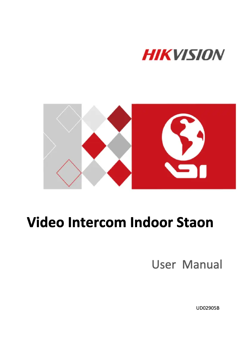 Page n°1 - Manuel utilisateur Hikvision DS-KH8301-WT
